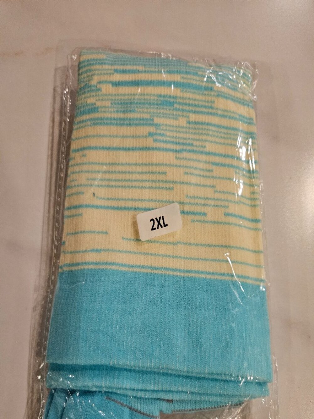 2XL Compression Socks Blue Cream New in Package